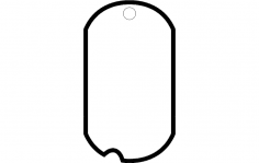 Dog Tag dxf File