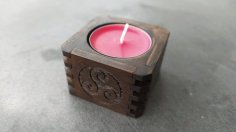 Laser Cut Candlestick Oak And Plywood