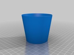 8cm Plant Pot 3D Printer Model