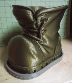 Boot Planter – With Drainage And Tray 3D Printer Model