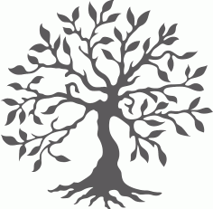 Silhouette Tree Of Life Free Vector
