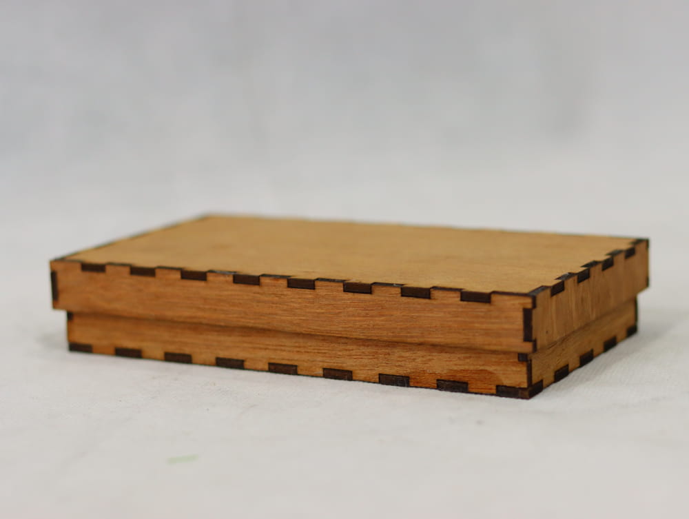 Laser Cut Wood Pencil Case Blank Wooden Box Free Vector