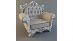 Sofa jednoosobowa Model 3D plik jdp