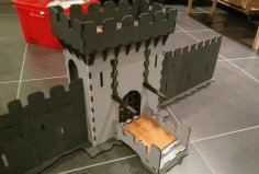 Laser Cut Castle Under Attack 6mm Free Vector