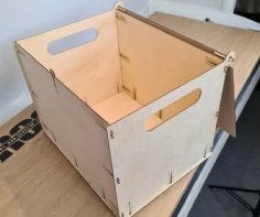 Laser Cut Wood Box With Lid DXF File