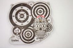 Dart Board Laser Cut Free Vector