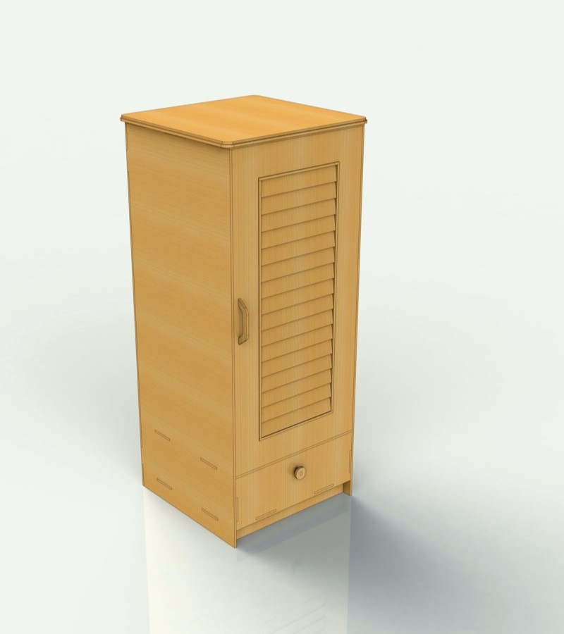 Laser Cut Cupboard Storage Cabinet DXF File