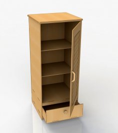 Laser Cut Cupboard Storage Cabinet DXF File