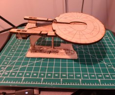 Laser Cut Star Trek Enterprise Ship Free Vector