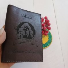 Laser Cut Bull For Engraving On Leather Wallet Free Vector