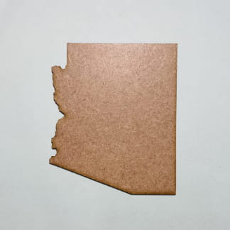 Laser Cut Arizona Unfinished Cutout Shape Free Vector