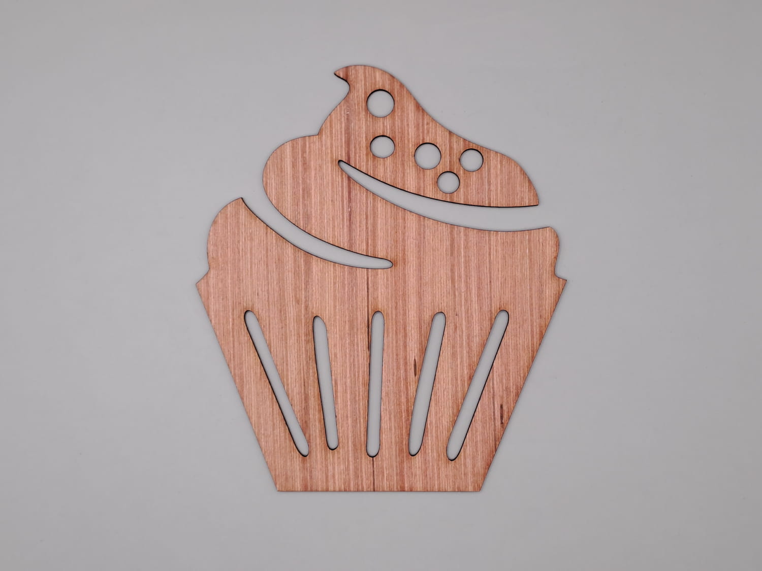 Laser Cut Cupcake Unfinished Wood Cutout Shape Free Vector
