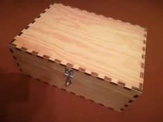 Laser Cut Plywood Chest 8mm DXF File
