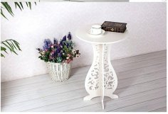 Laser Cut Nightstand Table Free Vector