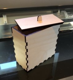 Einfache lasergeschnittene Box-Vorlage