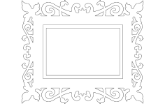 Quadro Trabalhado (Frame) dxf file