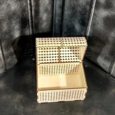 صندوق خشبي للديكور القطع بالليزر