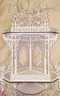 Laserowo wycinany ikonostas chrześcijańskiego ołtarza domowego