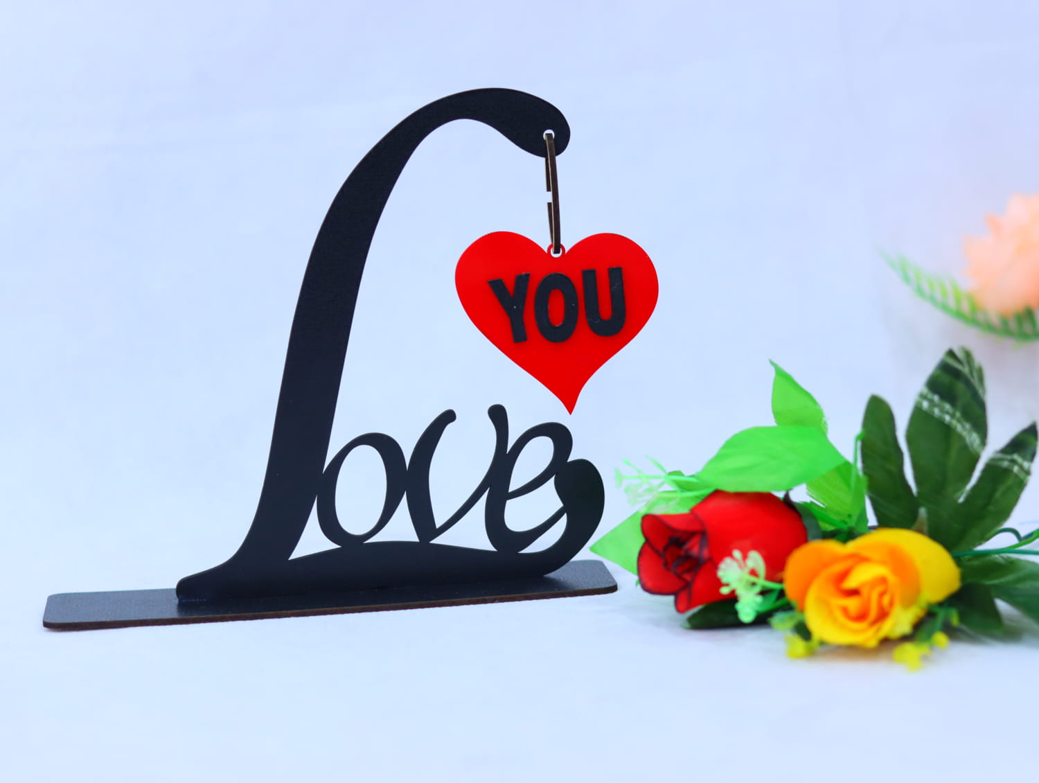 Laser Cut Love Valentine Day Decor Free Vector