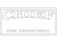 Chef des pompiers 2 fichier dxf