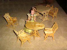 Laser Cut Dollhouse Furniture