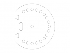 angle-mount-base dxf File