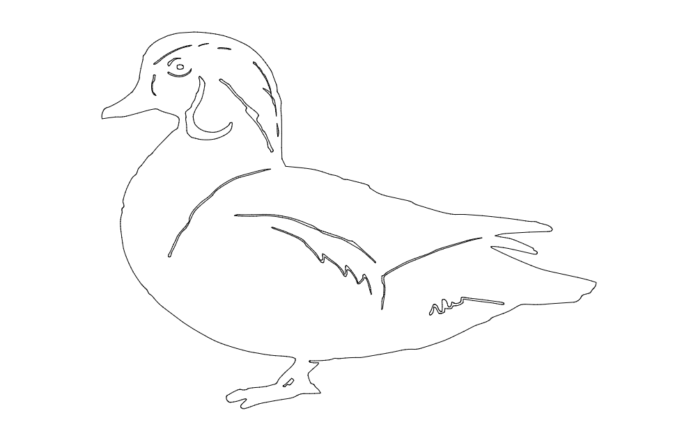 Tệp dxf Wood Duck