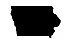 Iowa haritası dxf Dosyası