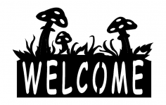 File dxf di benvenuto del gruppo Mushroon
