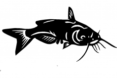 Arquivo dxf de peixe-gato
