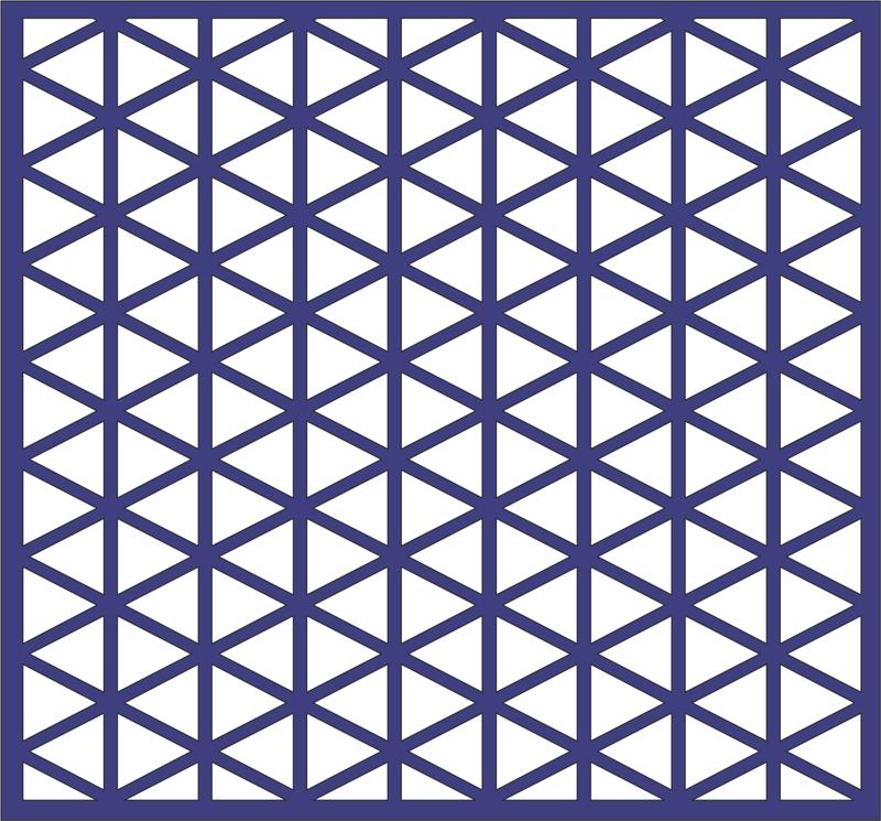 Fichier dxf motif triangle répétitif
