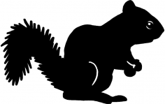 Eichhörnchen-Silhouette-dxf-Datei