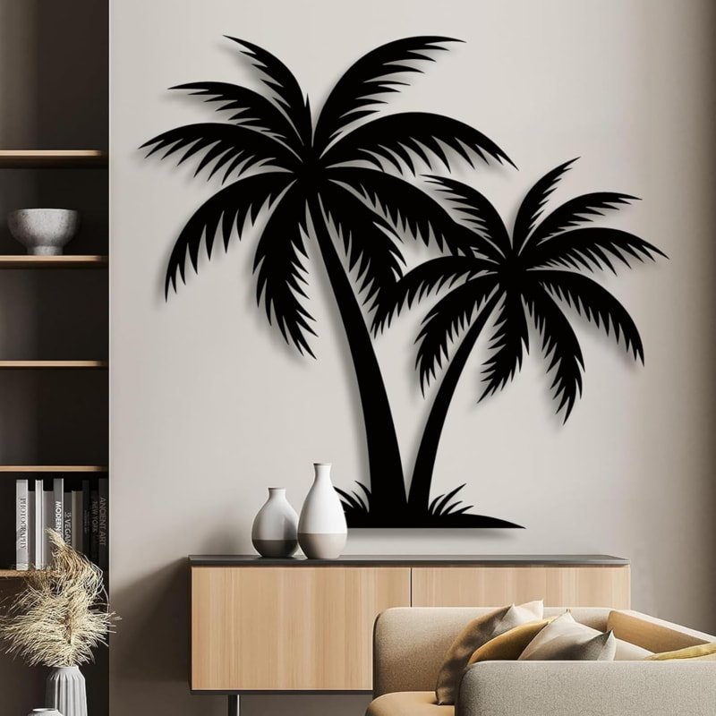 Laser Cut Palm Tree Wall Art
