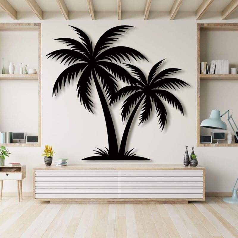 Laser Cut Palm Tree Wall Art
