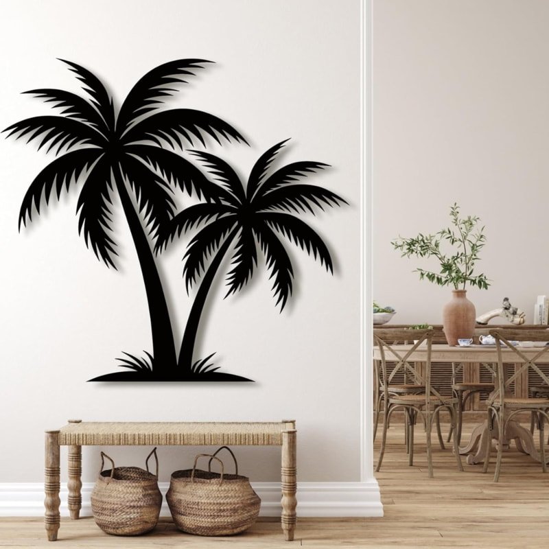 Laser Cut Palm Tree Wall Art