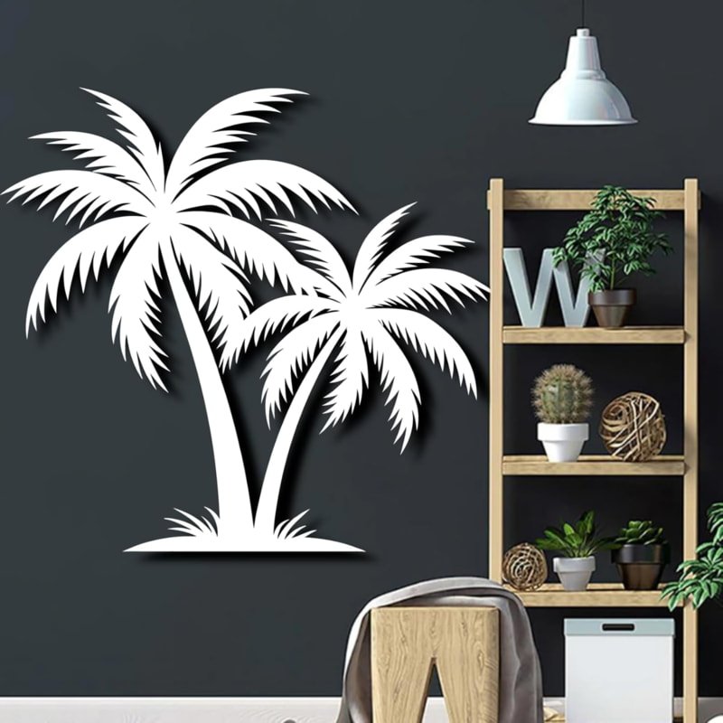 Laser Cut Palm Tree Wall Art