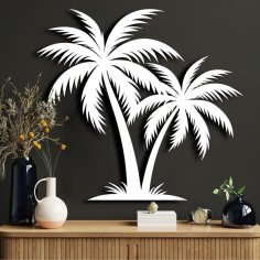 Laser Cut Palm Tree Wall Art