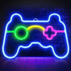 Laser Cut Game Controller Neon Sign Gamer Neon Sign