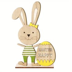 Laser Cut Easter Bunny Decoration