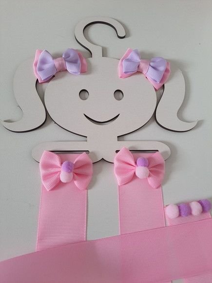 Laser Cut Girl Doll Bow Holder
