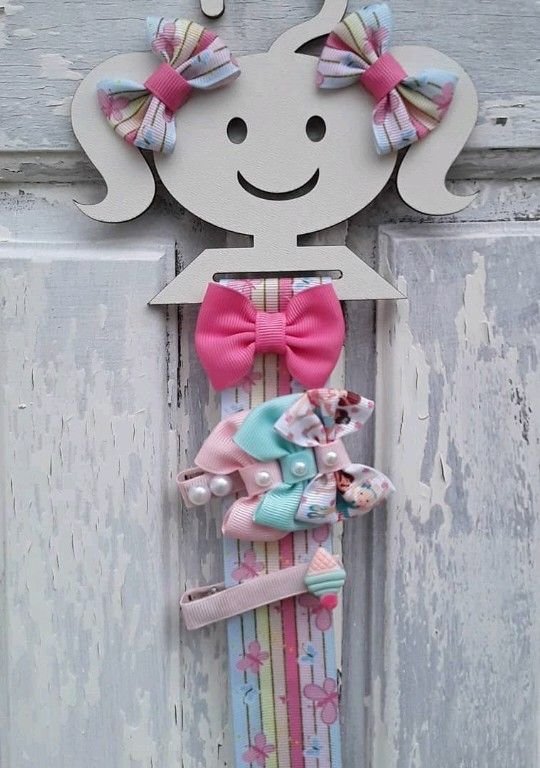 Laser Cut Girl Doll Bow Holder