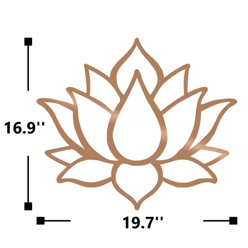 Laser Cut Lotus Flower Wall Decor Lotus Flower Outline Design