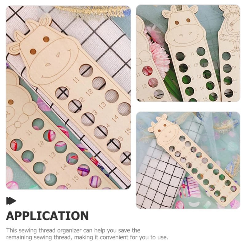 Laser Cut Embroidery Floss Organizer Wooden Cross Stitch Floss Organizer Thread Holder