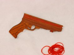Laser Cut Rubber Band Gun Toy
