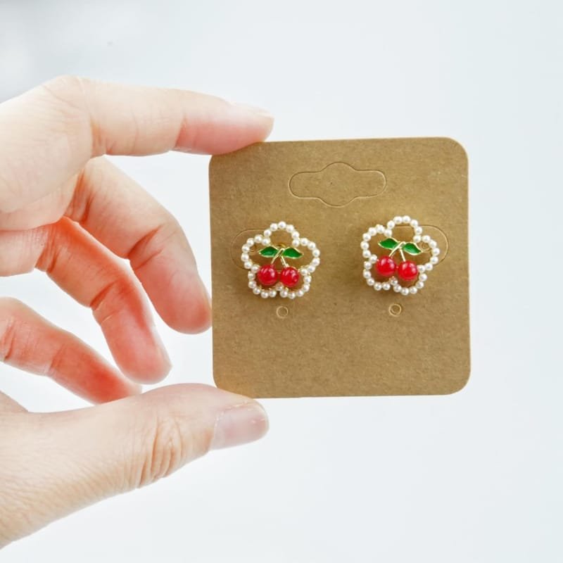 Laser Cut Kraft Paper Earring Display Cards