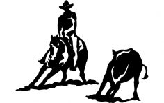 Rodeo Silhouette 2 dxf File