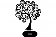 فایل dxf پازل سه بعدی درخت
