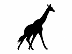 Zyrafa（长颈鹿剪影）dxf文件