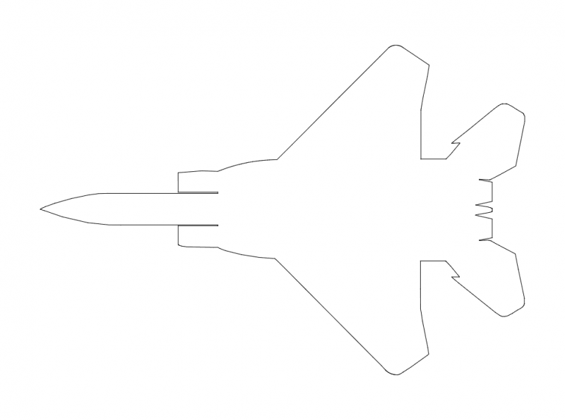 Файл F15 Jet dxf