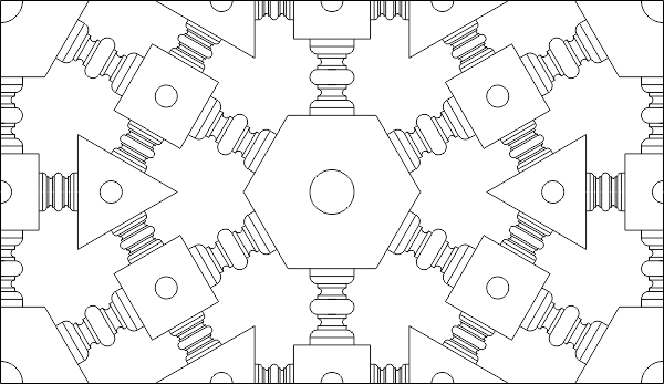patrón geométrico árabe